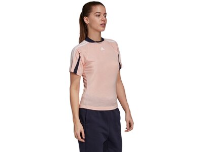 ADIDAS Damen T-Shirt "Aeroready Logo" Pink