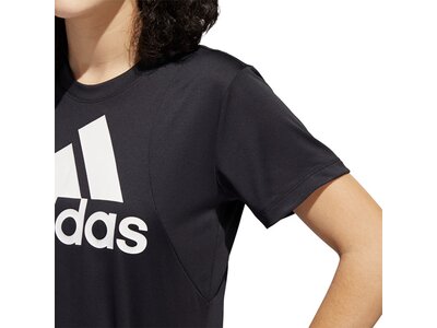adidas Damen Badge of Sport Logo T-Shirt Schwarz