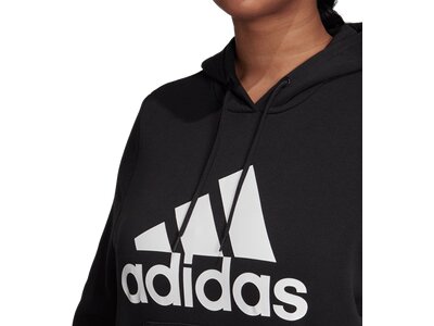 adidas Damen Badge of Sport Pullover Fleece Hoodie – Große Größen Silber