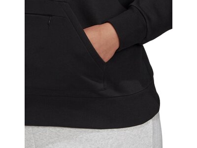 adidas Damen Badge of Sport Pullover Fleece Hoodie – Große Größen Silber