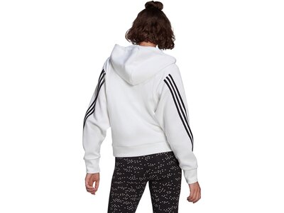adidas Damen Sportswear Wrapped 3-Streifen Kapuzenjacke Grau