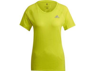 ADIDAS Damen Laufshirt "Adi Runner" Kurzarm Gelb
