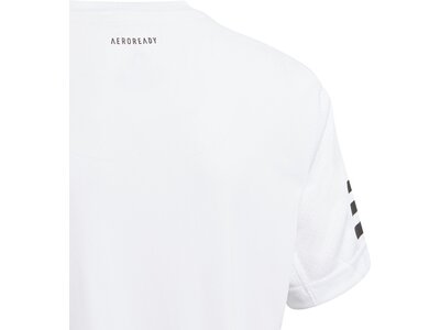 adidas Kinder Club Tennis 3-Streifen T-Shirt Weiß
