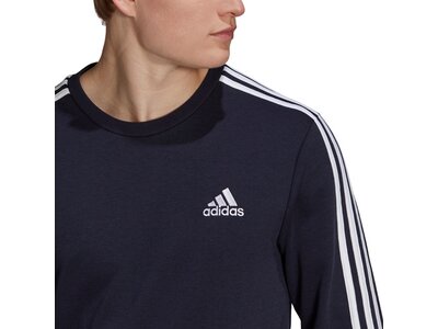adidas Herren Essentials French Terry 3-Streifen Sweatshirt Schwarz