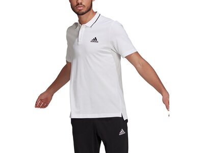 adidas Herren AEROREADY Essentials Piqué Small Logo Poloshirt Grau
