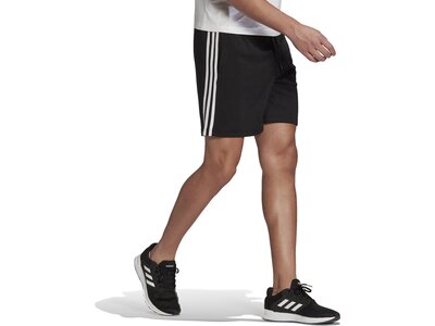adidas Herren Essentials French Terry 3-Streifen Shorts Schwarz