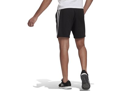 adidas Herren Essentials French Terry 3-Streifen Shorts Schwarz