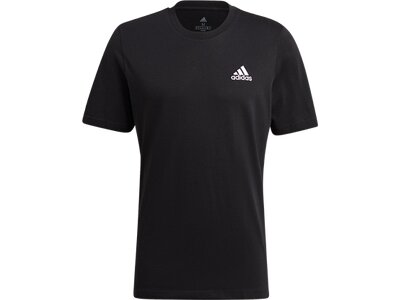 adidas Herren Essentials Embroidered Small Logo T-Shirt Schwarz