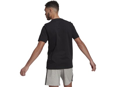 adidas Herren Essentials Embroidered Small Logo T-Shirt Schwarz