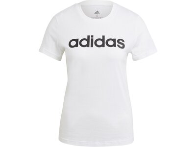 ADIDAS Damen Shirt LOUNGEWEAR Essentials Slim Logo Weiß