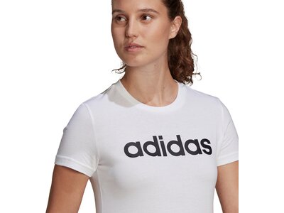 adidas Damen LOUNGEWEAR Essentials Slim Logo T-Shirt Weiß