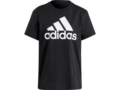 adidas Damen Essentials Logo Boyfriend T-Shirt Schwarz