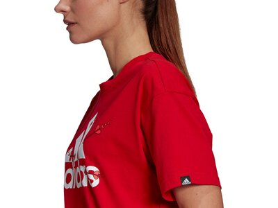 adidas Damen Valentine Graphic T-Shirt – Genderneutral Rot