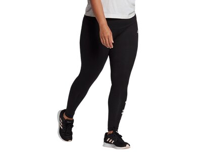 adidas Damen Essentials High-Waisted Logo Leggings – Große Größen Schwarz