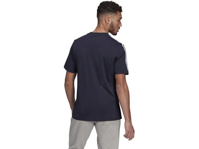adidas Herren Essentials 3-Streifen T-Shirt Schwarz