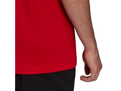 adidas Herren Essentials 3-Streifen T-Shirt Rot