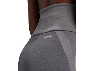 adidas Damen Designed To Move High-Rise 3-Streifen Sport 7/8-Tight Grau