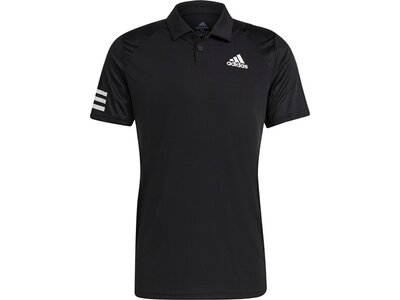 adidas Herren Tennis Club 3-Streifen Poloshirt Schwarz