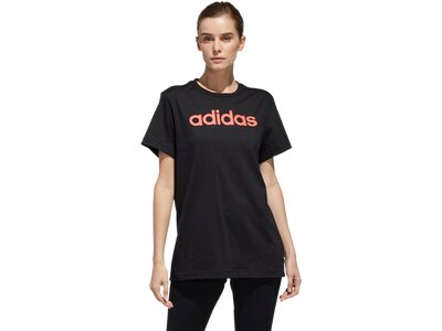 adidas Damen Essentials Linear Loose T-Shirt Schwarz