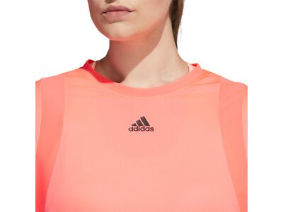 ADIDAS Damen Trainingsshirt "Heat.Rdy" Kurzarm - Plus Size Pink