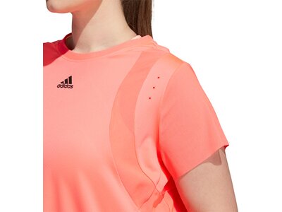 ADIDAS Damen Trainingsshirt "Heat.Rdy" Kurzarm - Plus Size Pink