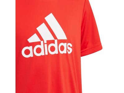 adidas Kinder adidas Designed To Move Big Logo T-Shirt Rot