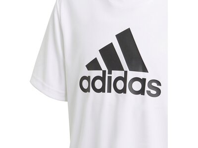 adidas Kinder Designed To Move Big Logo T-Shirt Weiß