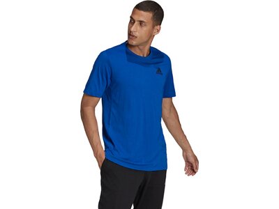 adidas Herren AEROREADY Designed 2 Move Sport T-Shirt Blau