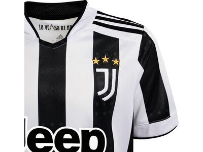 adidas Kinder Juventus Turin 21/22 Heimtrikot Grau