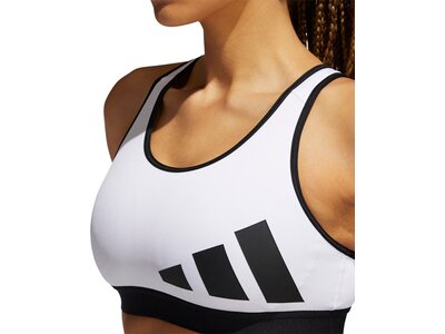 adidas Damen Believe This Medium-Support Workout Logo Sport-BH Schwarz
