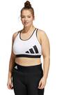 Vorschau: adidas Damen Believe This Medium-Support Workout Logo Sport-BH – Große Größen
