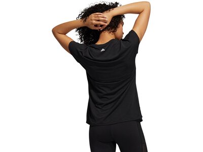 adidas Damen 3-Streifen Training T-Shirt Schwarz
