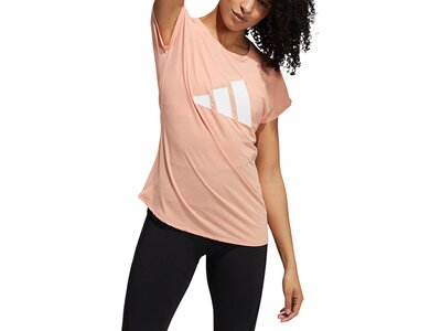 adidas Damen 3-Streifen Training T-Shirt Pink