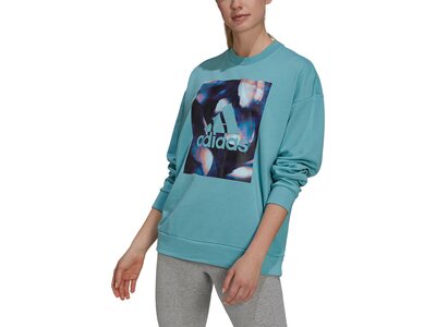 adidas Damen U4U Soft Knit Sweatshirt Blau