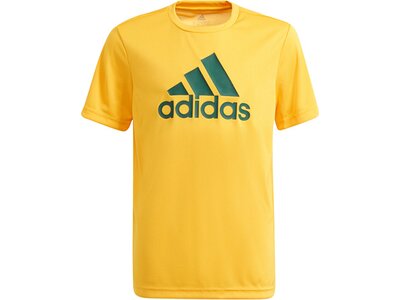 adidas KinderDesigned To Move Big Logo T-Shirt Gelb