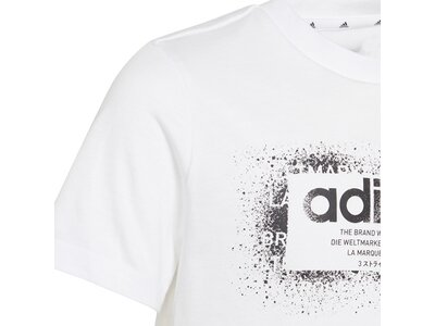 adidas Kinder Graphic T-Shirt Weiß