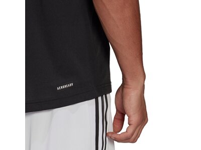 adidas Herren AEROREADY Designed 2 Move Feelready Sport Logo T-Shirt Schwarz