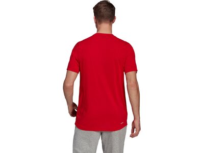 adidas Herren AEROREADY Designed 2 Move Feelready Sport T-Shirt Rot