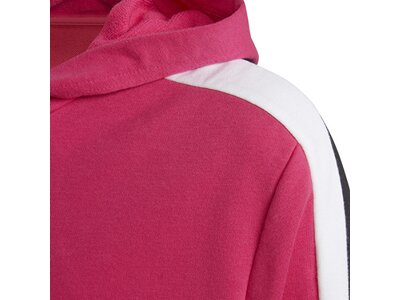 adidas Kinder Colorblock Crop Top Trainingsanzug Rot