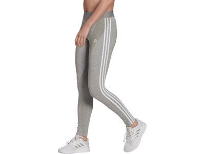 ADIDAS Fußball - Textilien - Hosen Essentials 3 Stripes Leggings Damen Silber