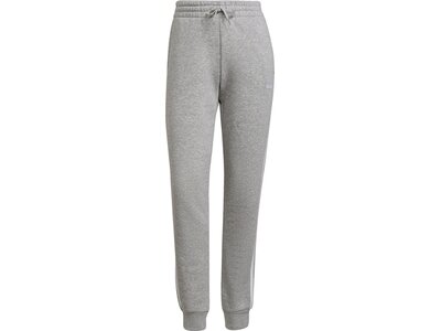 adidas Damen Essentials Fleece 3-Streifen Hose Grau