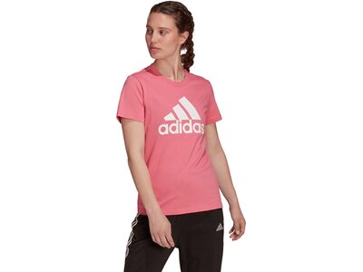 adidas Damen Loungewear Essentials Logo T-Shirt Pink
