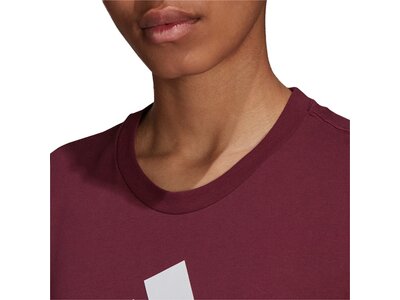 adidas Damen Loungewear Essentials Logo T-Shirt Rot