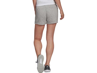 adidas Damen Essentials Slim Logo Shorts Silber