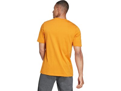 adidas Herren Essentials Embroidered Linear Logo T-Shirt Orange
