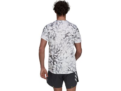 adidas Herren Fast Graphic Primeblue T-Shirt Weiß