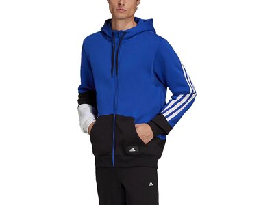 adidas Herren Sportswear Colorblock Kapuzenjacke Blau