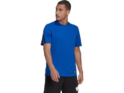 adidas Herren Sportswear Future Icons 3-Streifen T-Shirt Blau