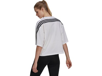 adidas Damen Sportswear Future Icons 3-Streifen T-Shirt Silber