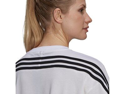 adidas Damen Sportswear Future Icons 3-Streifen T-Shirt Silber